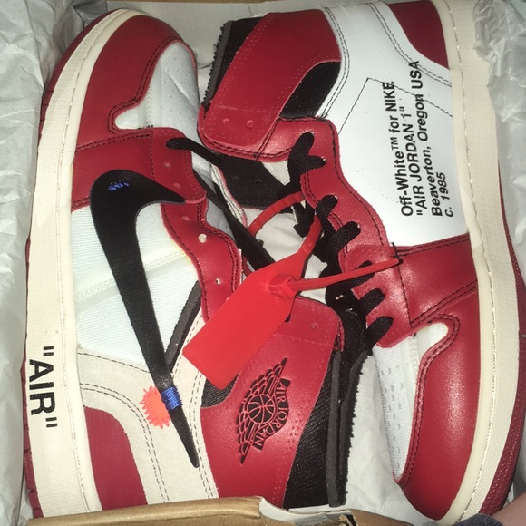 off white jordan 1 box